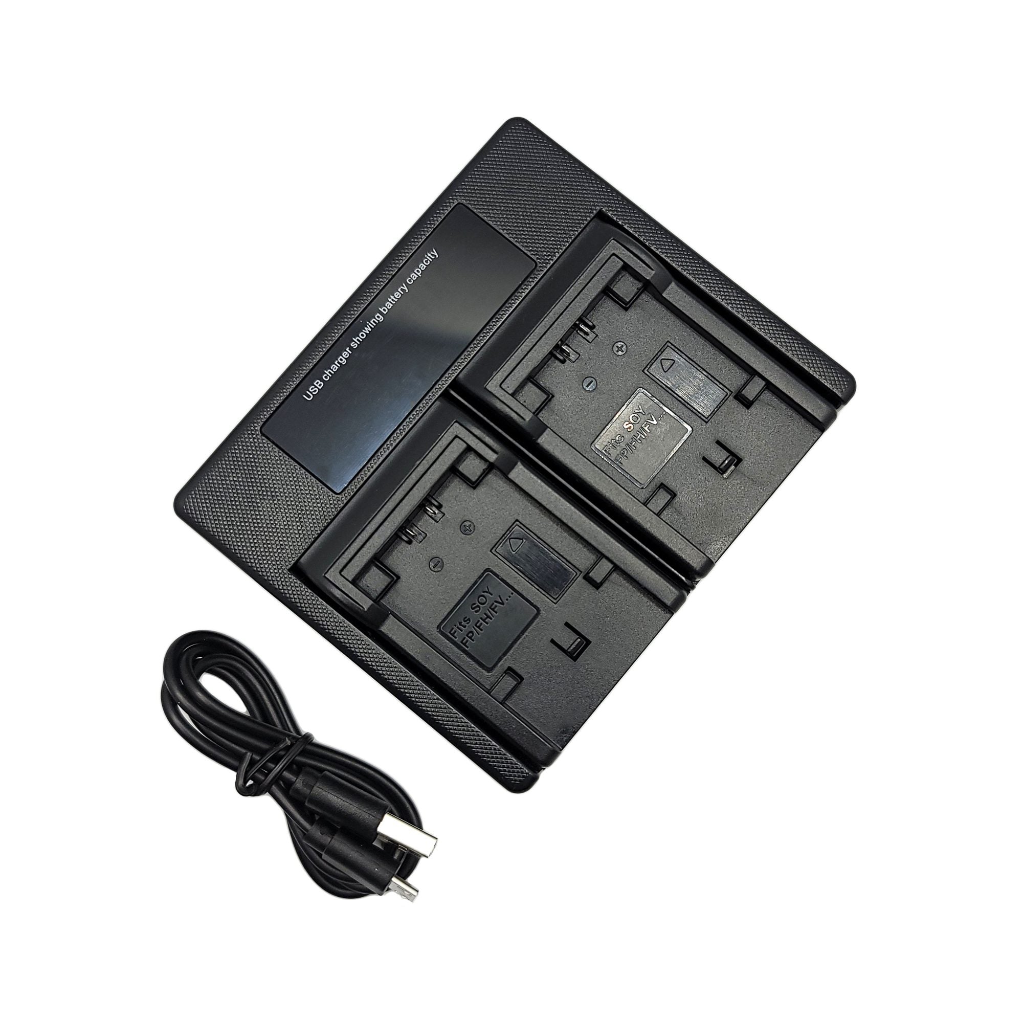 Hridz NP-FV50 Battery Charger for Sony FV50 FV60 FV70 Battery HDR-XR150 XR160 XR260V XR350 XR550