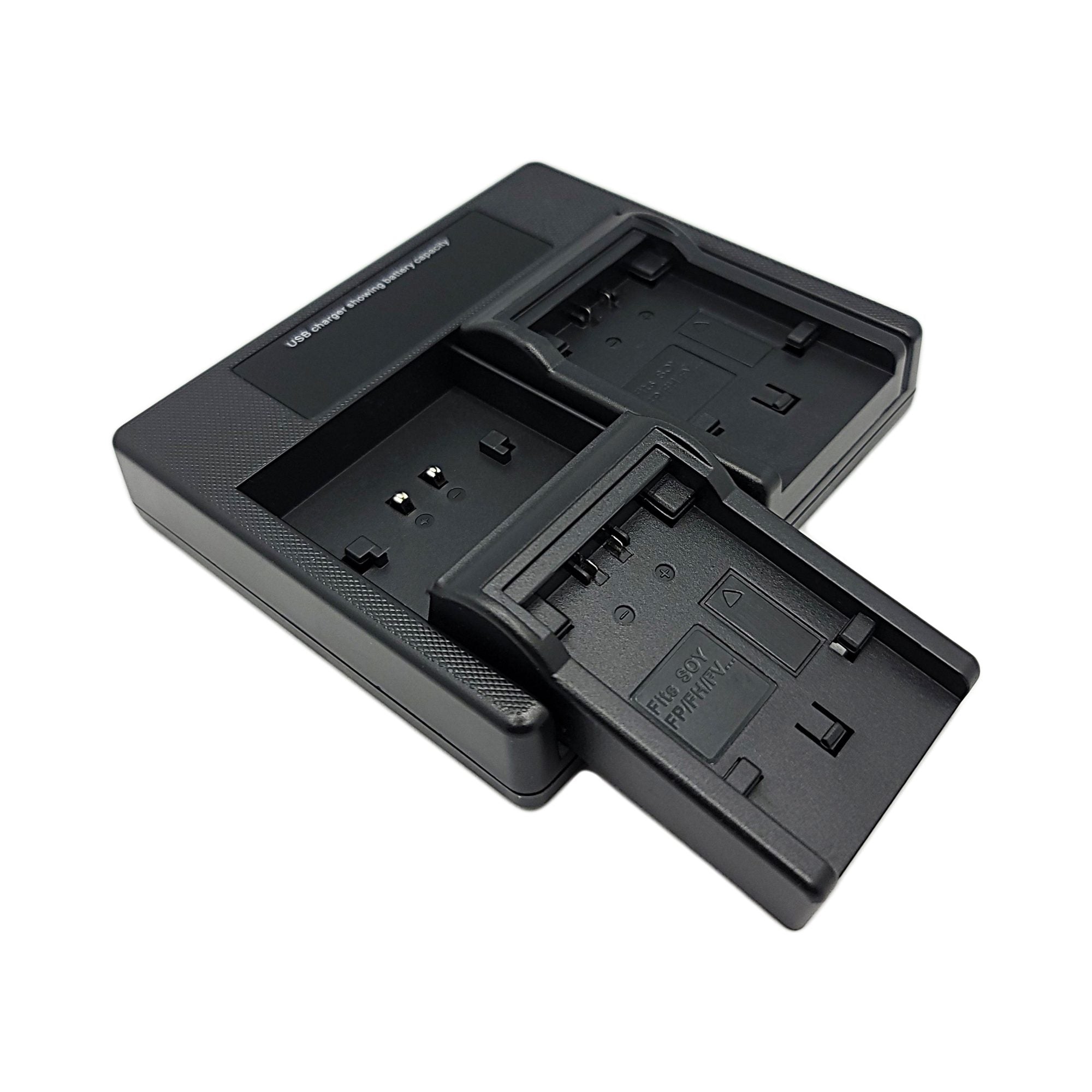 Hridz NP-FV50 Battery Charger for Sony FV50 FV60 FV70 Battery HDR-XR150 XR160 XR260V XR350 XR550