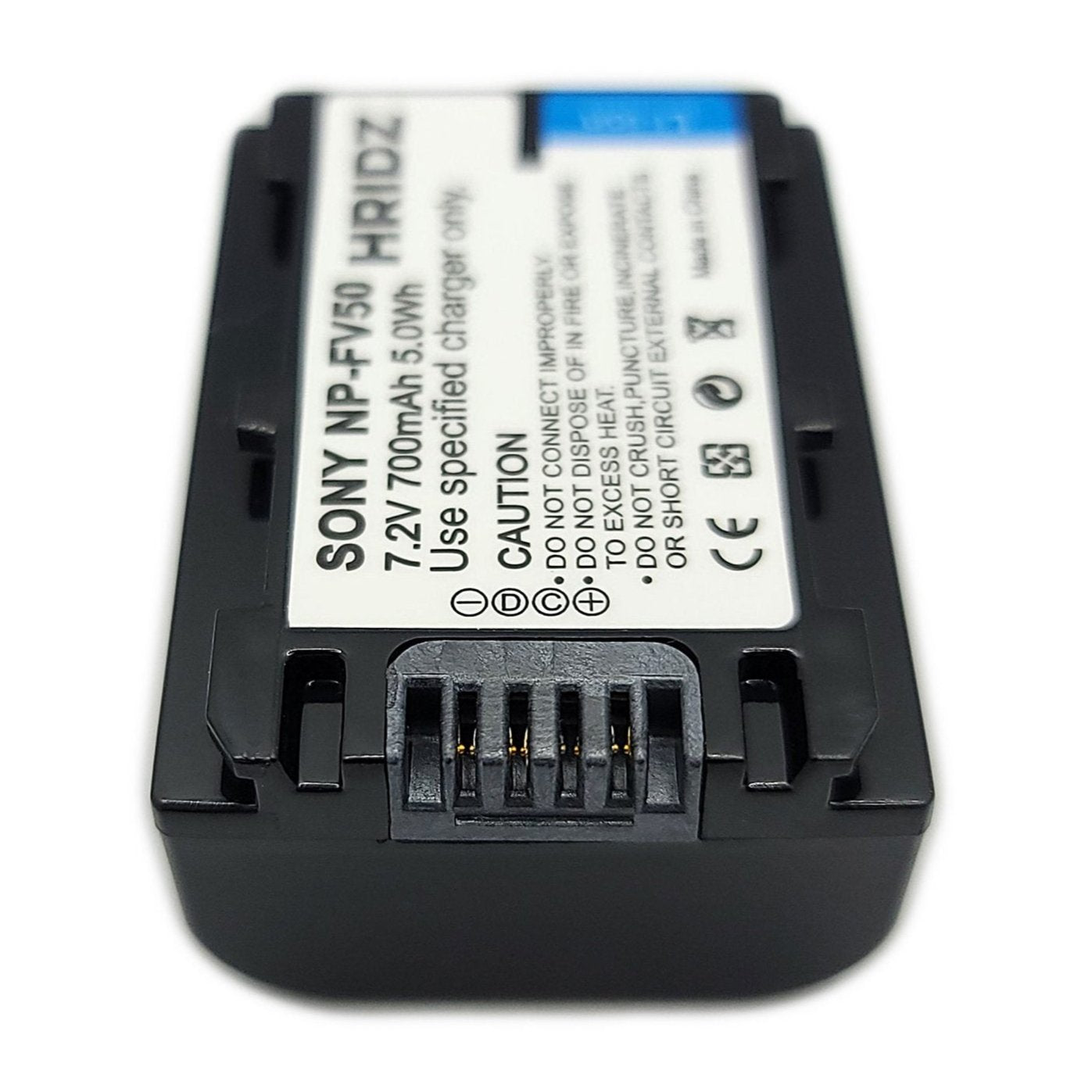 Hridz NP-FV50 Battery for Sony FV50 FV60 FV70 HDR-XR150 XR160 XR260V XR350 XR550