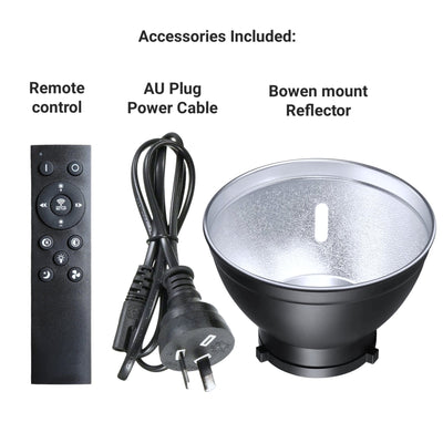 HRIDZ 200W LED Video Light Bi-Colour Continuous Dimmable Bowen mount For Filmmaking Photography Stage