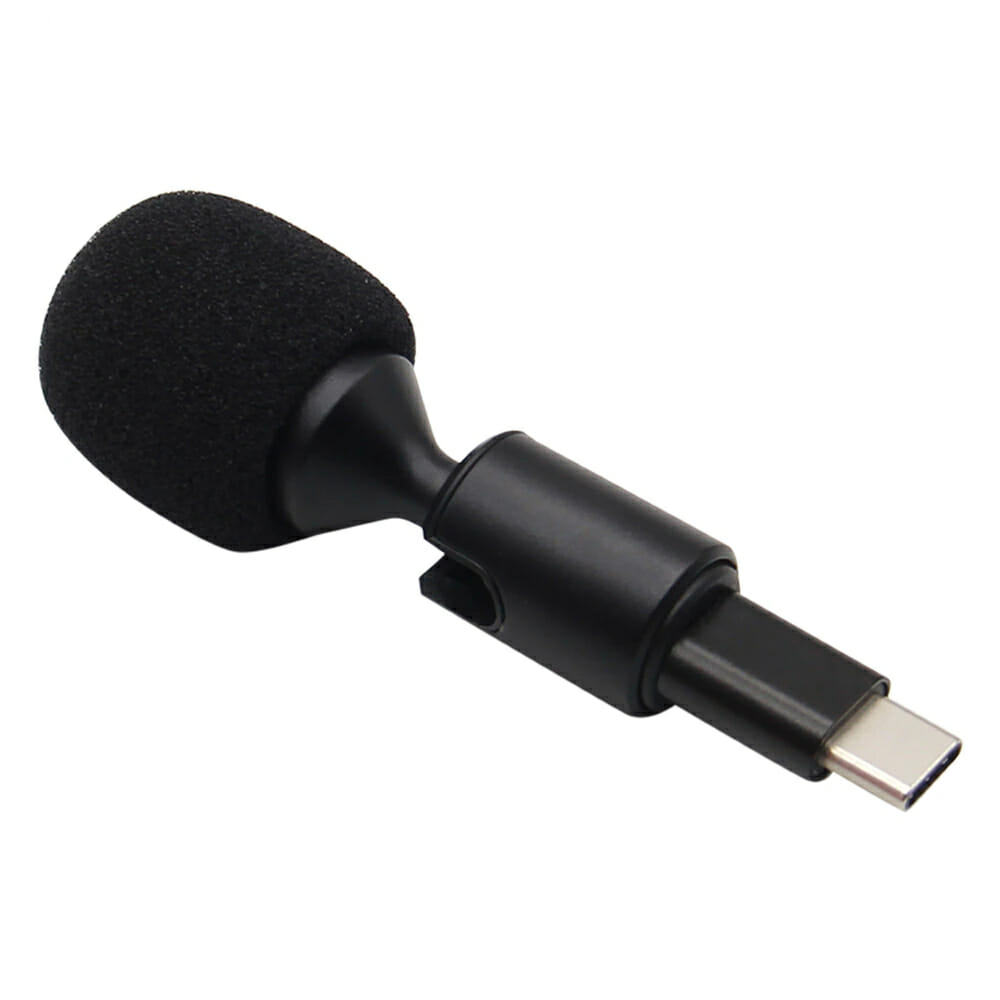 HRIDZ Portable Mini Microphone 3.5mm Stereo OR Type-C Flexural Bendable Mic
