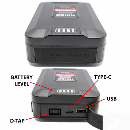 HRIDZ VM-BP74 V Lock V Mount Battery - 74Wh 14.8V 5000mAh Li-ion Battery