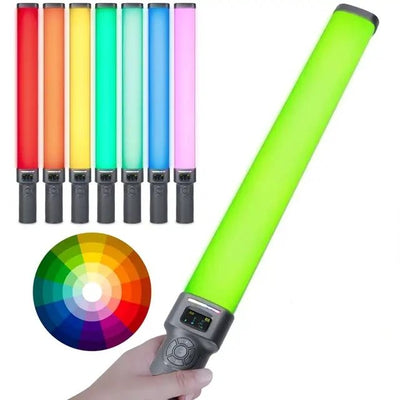 HRIDZ W270RGB 50cm Handheld RGB LED Stick Light – 20W Photography Video Tube Light with 2500K-9000K Adjustable Color Temperature &amp; Rechargeable Battery