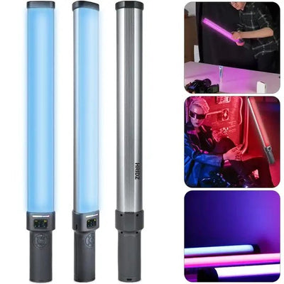 HRIDZ W270RGB 50cm Handheld RGB LED Stick Light – 20W Photography Video Tube Light with 2500K-9000K Adjustable Color Temperature &amp; Rechargeable Battery
