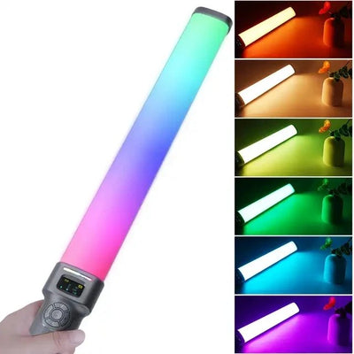 HRIDZ W270RGB 50cm Handheld RGB LED Stick Light – 20W Photography Video Tube Light with 2500K-9000K Adjustable Color Temperature &amp; Rechargeable Battery
