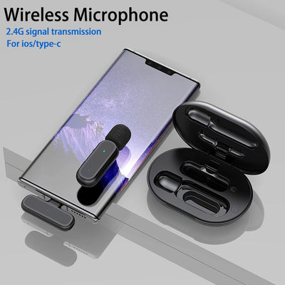 HRIDZ Wireless Lavalier Microphone Lightning Port Mic For iPhone ipad Vlog Live Stream