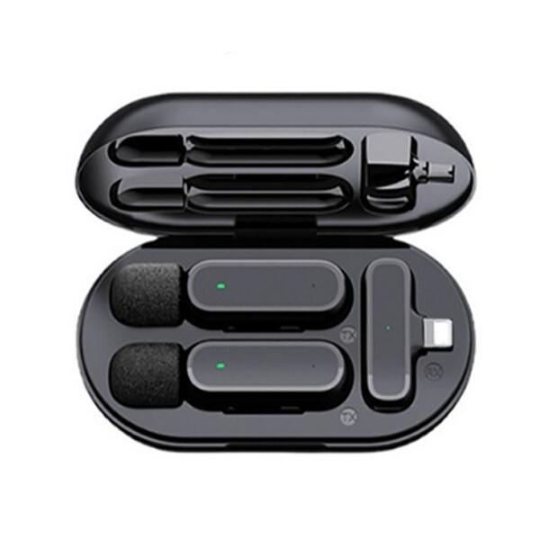 HRIDZ Wireless Lavalier Microphone Lightning Port Mic For iPhone ipad Vlog Live Stream