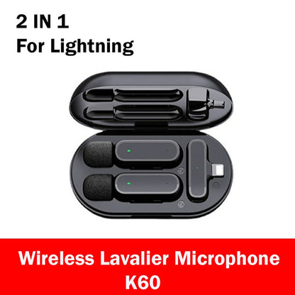 HRIDZ Wireless Lavalier Microphone Lightning Port Mic For iPhone ipad Vlog Live Stream