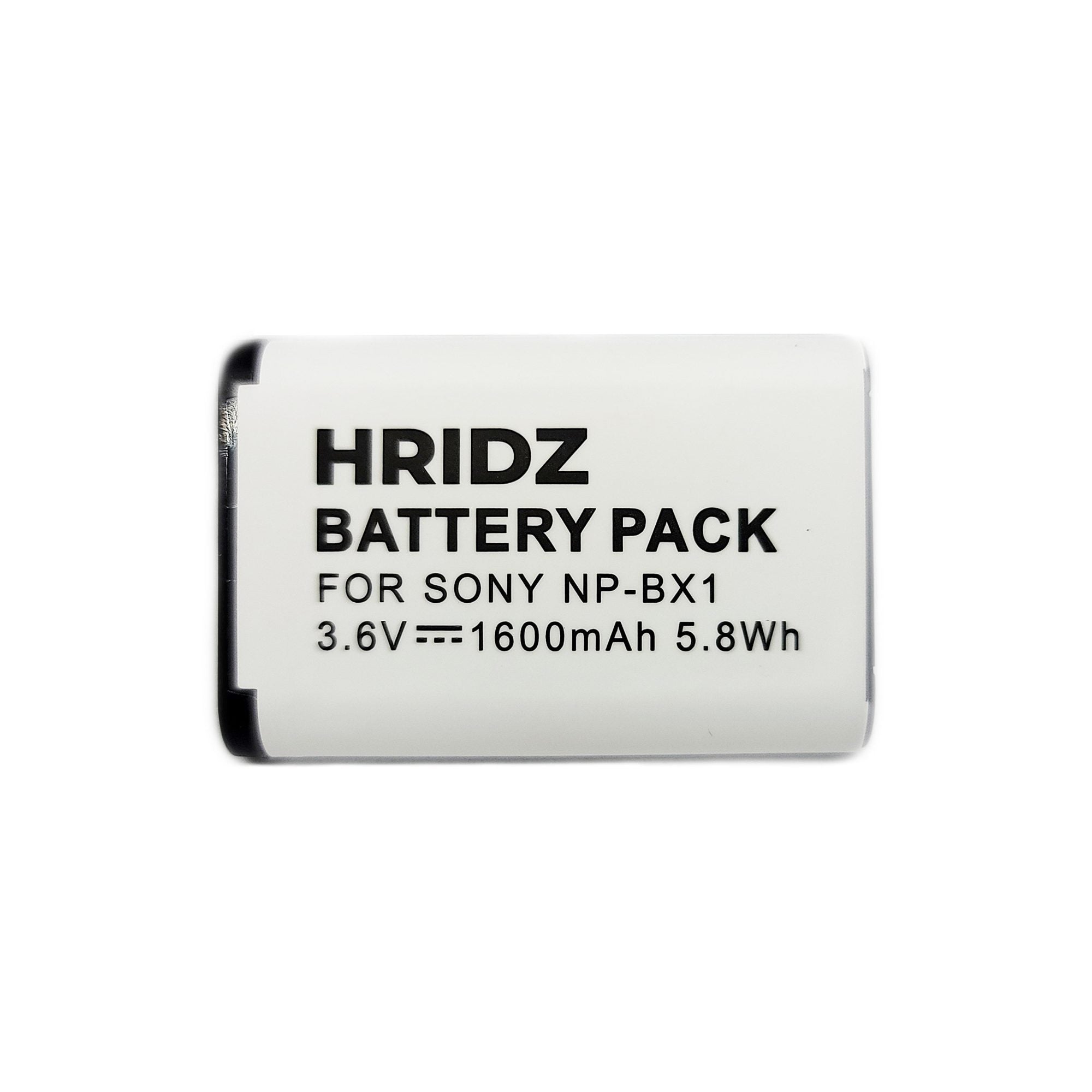 Hridz 1600mAh 2*Battery 1*Dual Charger for Sony RX100 NP-BX1 NPBX1 ZV1