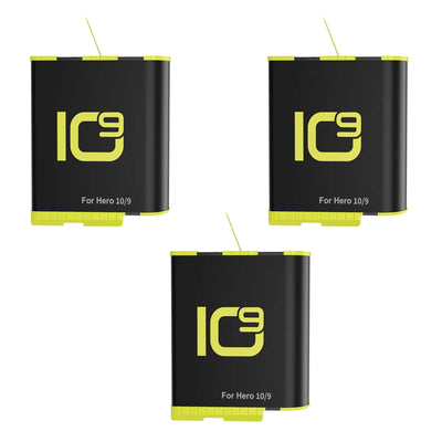 Hridz 1800mAh Battery & 3-Channel Charger for GoPro Hero 11, 10 & 9