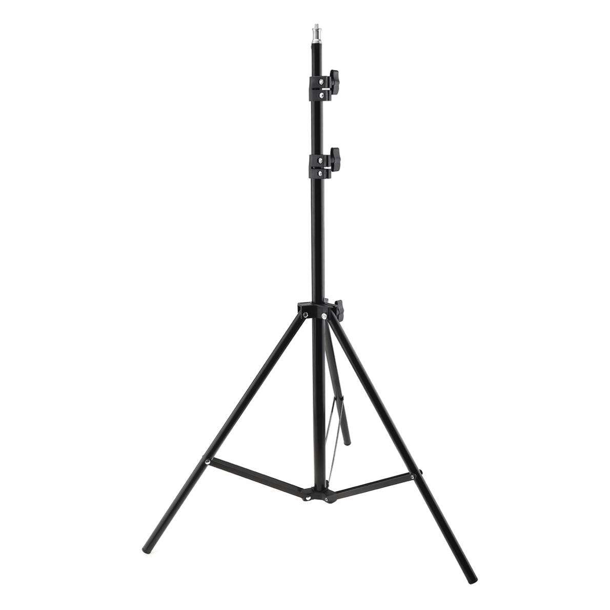 Hridz 210CM Photography Studio Adjustable Light Stand Photo Tripod with 1/4 Screw Head for Flash Umbrellas Reflector Lighting