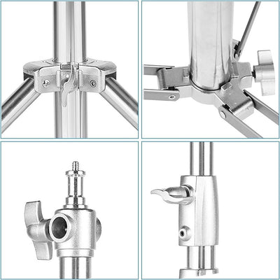 Hridz 280cm Stainless Steel Stand Heavy Duty for Light Softbox Strobe Umbrella Construction