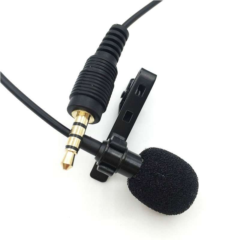 Hridz 3.5mm Clip-On Lapel Lavalier Microphone for Smartphones