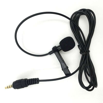 Hridz 3.5mm Clip-On Lapel Lavalier Microphone for Smartphones