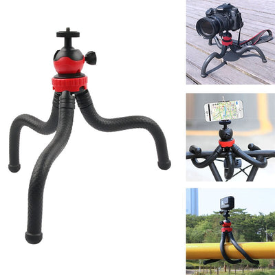 Hridz 360 Degree Flexible Octopus Portable Tripod Heavy Duty Ball Head Stand for GoPro DSLR Camera