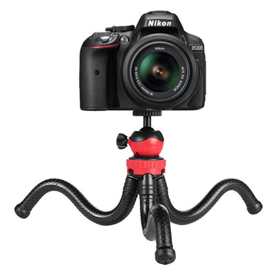 Hridz 360 Degree Flexible Octopus Portable Tripod Heavy Duty Ball Head Stand for GoPro DSLR Camera