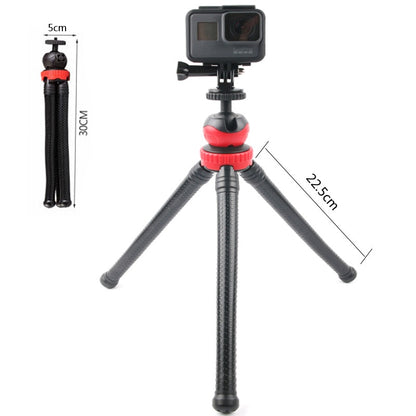 Hridz 360 Degree Flexible Octopus Portable Tripod Heavy Duty Ball Head Stand for GoPro DSLR Camera
