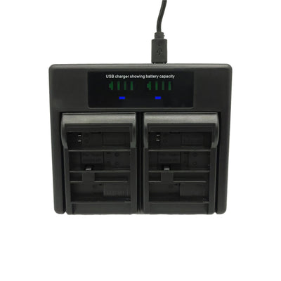 Hridz AHDBT-401 Battery Charger for GoPro HERO4 Black & Silver