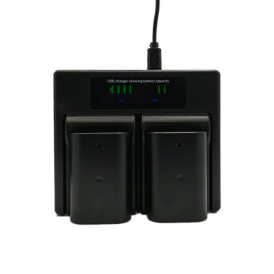 Hridz BLF19 2 Batteries & Dual Charger Kit for Panasonic Lumix GH3/GH4/GH5/G9