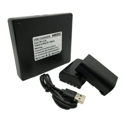 Hridz BLF19 Batteries & Charger Set for Panasonic GH9 GH5s GH4 GH3 DMW-BLF19