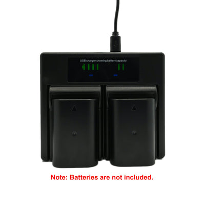 Hridz BLF19 Dual Charger for Panasonic DMW-BLF19 Battery G9 GH5s GH5 GH4 GH3