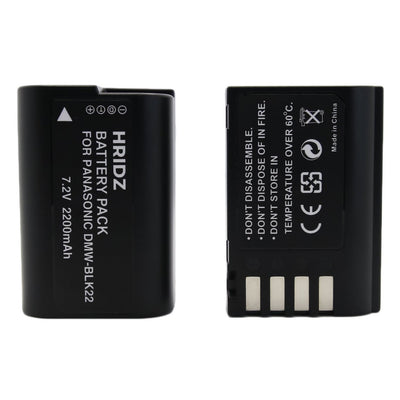 Hridz BLK22 Replacement Battery for Panasonic Lumix S5/GH5/G9/GH5s/GH6