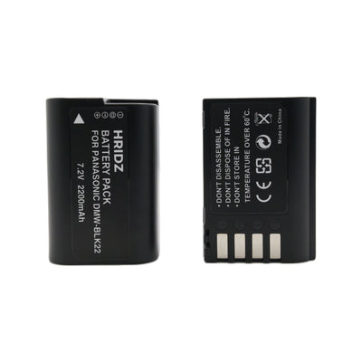 Hridz BLK22 Replacement Battery for Panasonic Lumix S5/GH5/G9/GH5s/GH6