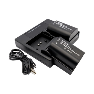 Hridz DMW-BLK22 Battery & Charger – Choose 1 Battery, 2 Batteries, Charger or Combo – for Panasonic Lumix S5/GH5/G9/GH5s/GH6