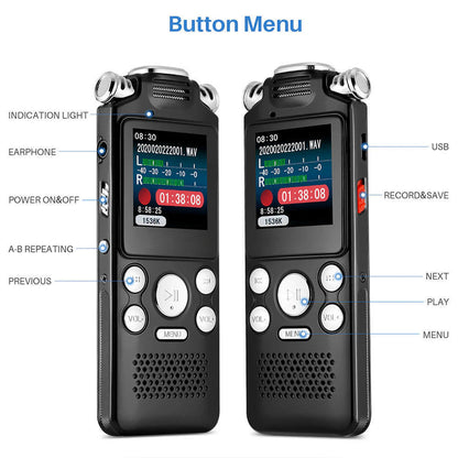 Hridz Digital Voice Recorder Professional Voice Activated