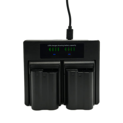 Hridz EN-EL15 2*Batteries & Dual Charger for Nikon Z8 Z6 Z7 D780 D500 D600 D750 D800 D850 Z5 Battery