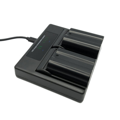 Hridz EN-EL15 2*Batteries & Dual Charger for Nikon Z8 Z6 Z7 D780 D500 D600 D750 D800 D850 Z5 Battery