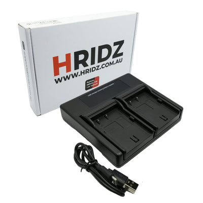 Hridz EN-EL15 Dual Charger for Nikon Battery Z8 Z7 Z6 D780 D500 D600 D750 D810 D850 Z5