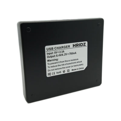Hridz EN-EL15 Dual Charger for Nikon Battery Z8 Z7 Z6 D780 D500 D600 D750 D810 D850 Z5