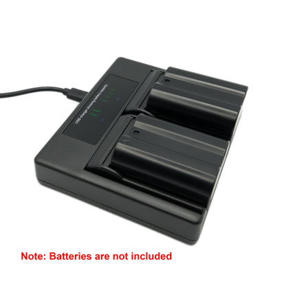 Hridz EN-EL15 Dual Charger for Nikon Battery Z8 Z7 Z6 D780 D500 D600 D750 D810 D850 Z5