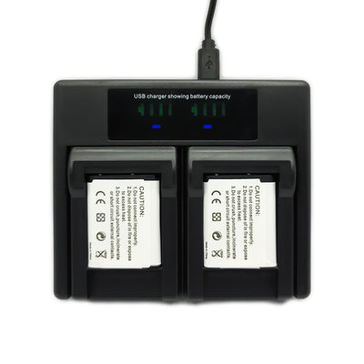 Hridz EN-EL19 2 Batteries & Dual Charger for Nikon Coolpix S-Series Cameras