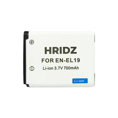 Hridz EN-EL19 Battery and Charger For Nikon Coolpix S4100 S4400 S5200 S5300