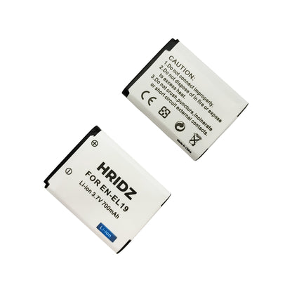 Hridz EN-EL19 Battery for Nikon Coolpix S6900 S7000 S5300 & S Series Cameras