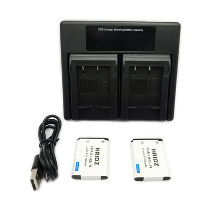 Hridz EN-EL19 Battery and Charger For Nikon Coolpix S4100 S4400 S5200 S5300