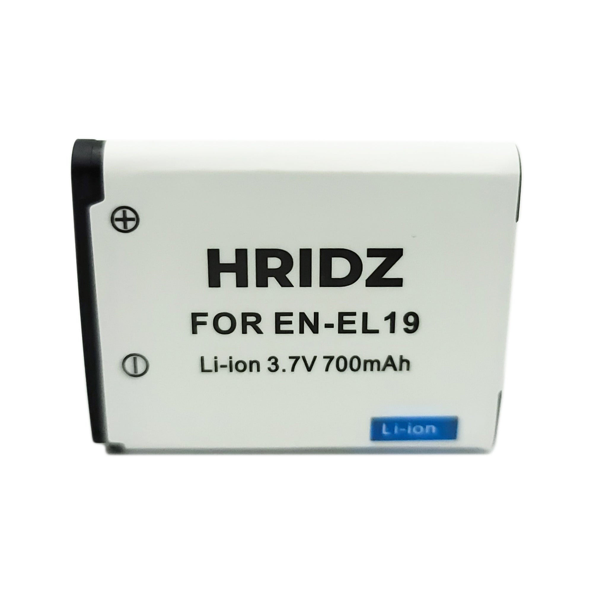 Hridz EN-EL19 Battery and Charger For Nikon Coolpix S4100 S4400 S5200 S5300