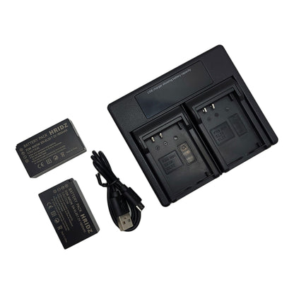 Hridz EN-EL20 2*Batteries & Dual Charger Combo for Nikon J series EN-EL20 EN-EL22 EL20A