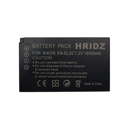 Hridz EN-EL20 2*Batteries & Dual Charger Combo for Nikon J series EN-EL20 EN-EL22 EL20A
