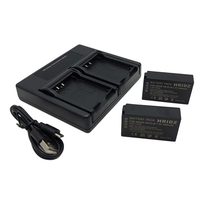 Hridz EN-EL20 2*Batteries & Dual Charger Combo for Nikon J series EN-EL20 EN-EL22 EL20A
