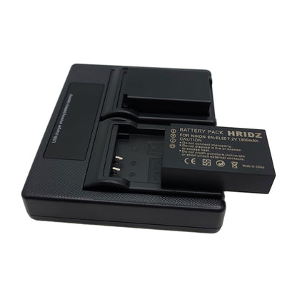 Hridz EN-EL20 2*Batteries & Dual Charger Combo for Nikon J series EN-EL20 EN-EL22 EL20A