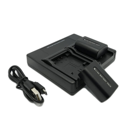 Hridz FH50 2*Batteries 1*Dual Charger for Sony Cyber-Shot NP-FH50 HX1 HX100