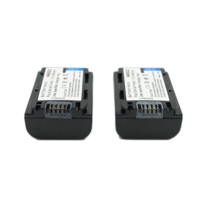 Hridz FH50 2*Batteries 1*Dual Charger for Sony Cyber-Shot NP-FH50 HX1 HX100