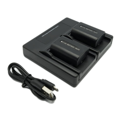 Hridz FH50 2*Batteries 1*Dual Charger for Sony Cyber-Shot NP-FH50 HX1 HX100