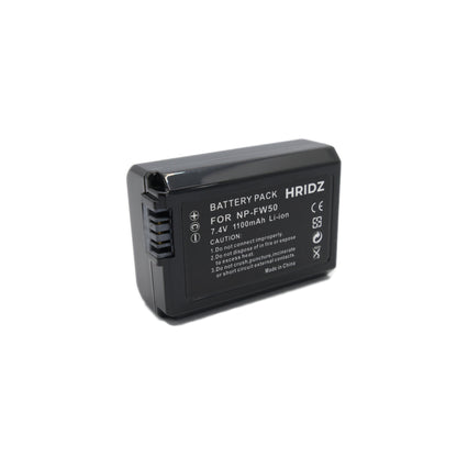 Hridz FW50 2*Batteries & Dual Charger for Sony NP-FW50 Battery A33 A35 A37 A55V RX10