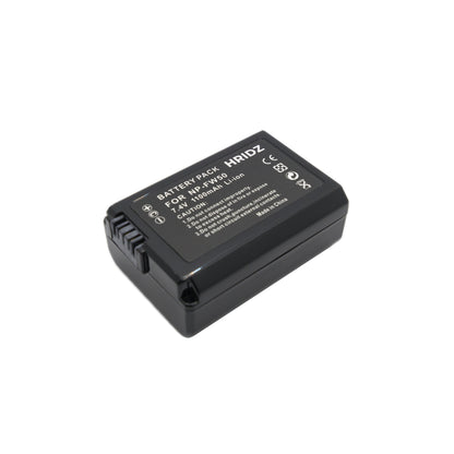 Hridz FW50 2*Batteries & Dual Charger for Sony NP-FW50 Battery A33 A35 A37 A55V RX10