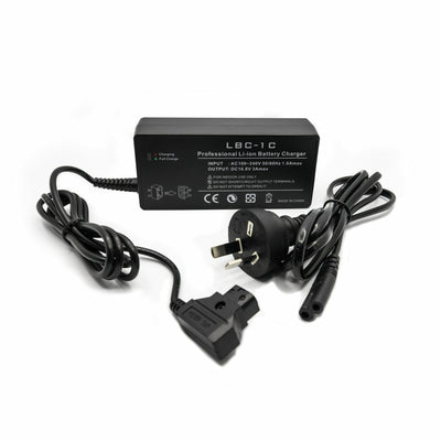 Hridz LBC-1C V-Mount Battery Charger Fast D-Tap 16.8V 3A V-Lock with AU Plug Power Cable for V Lock V Mount