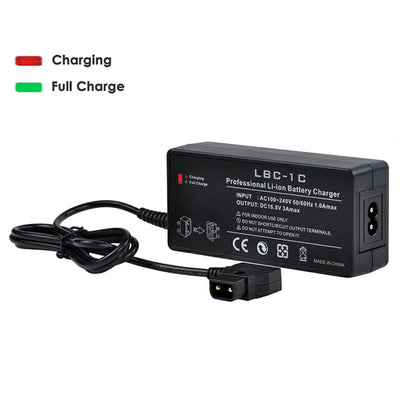 Hridz LBC-1C V-Mount Battery Charger Fast D-Tap 16.8V 3A V-Lock with AU Plug Power Cable for V Lock V Mount